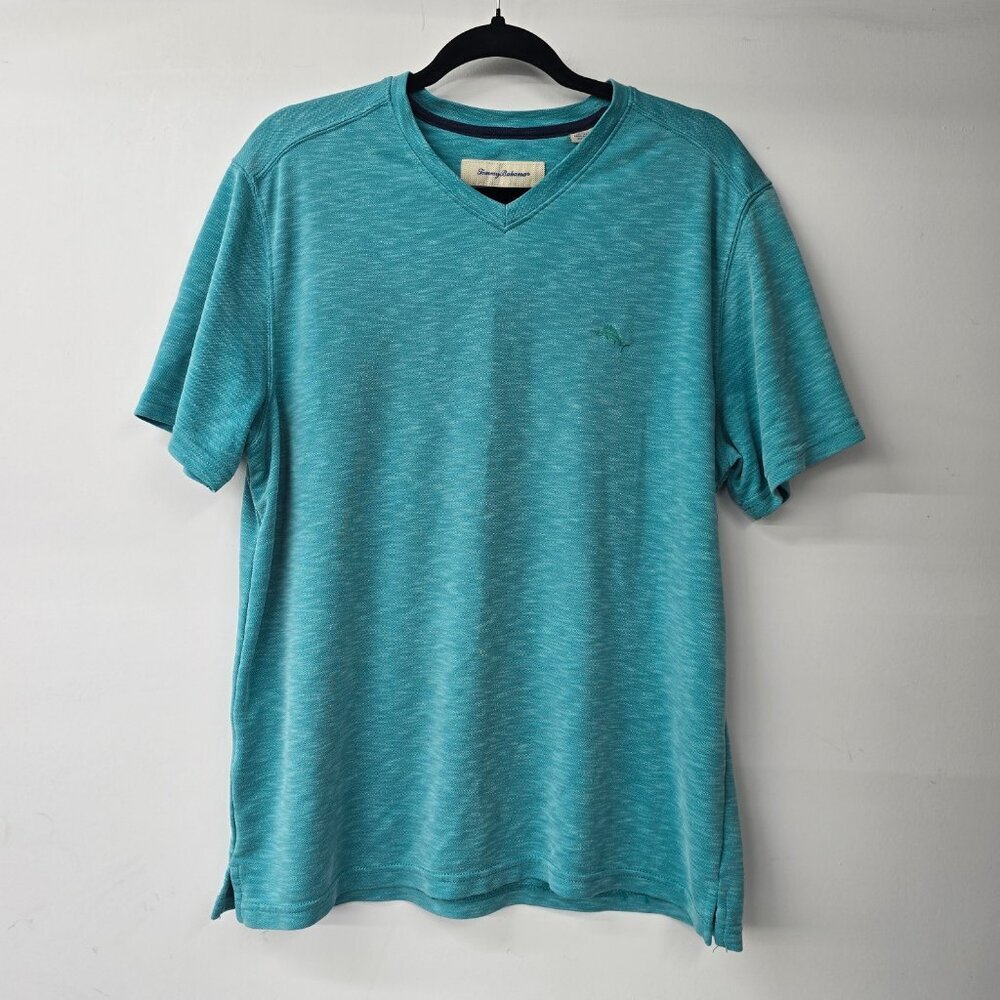 Tommy Bahama Blue Tencel T-shirt Size M